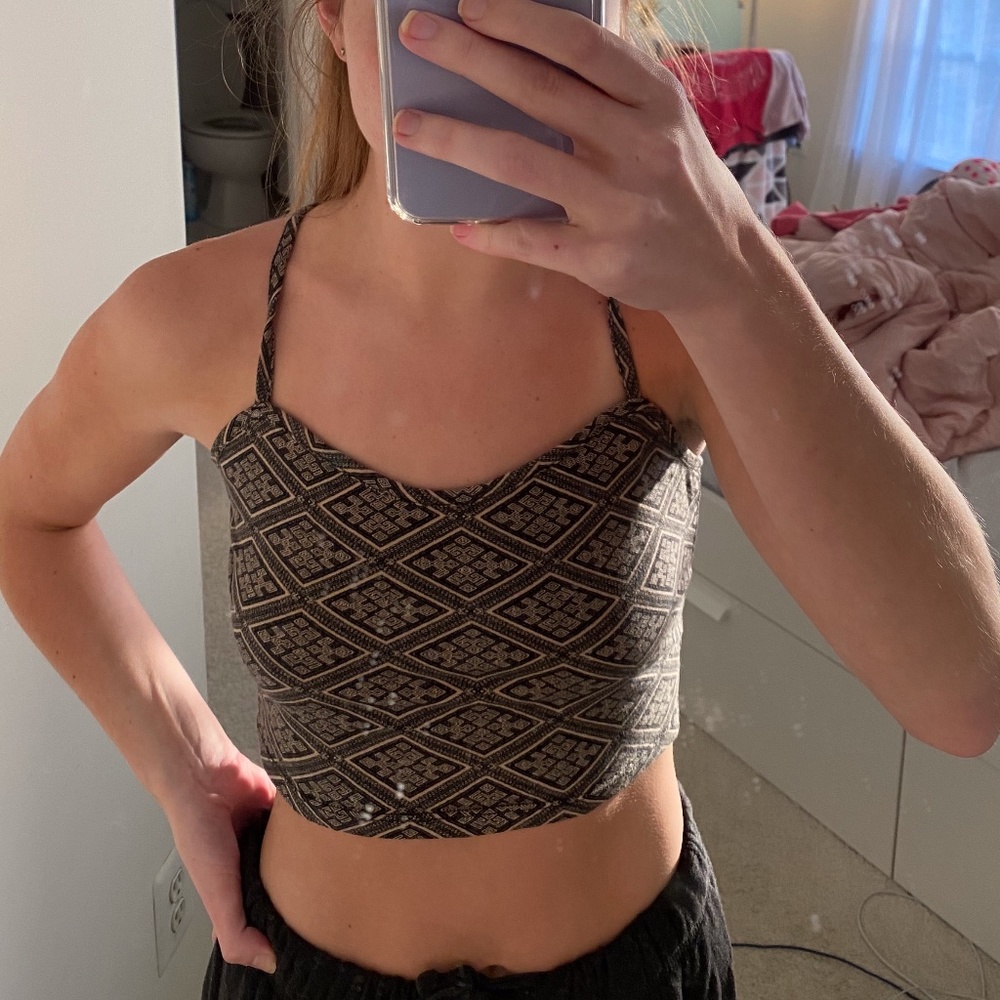 Patterend Crop Top